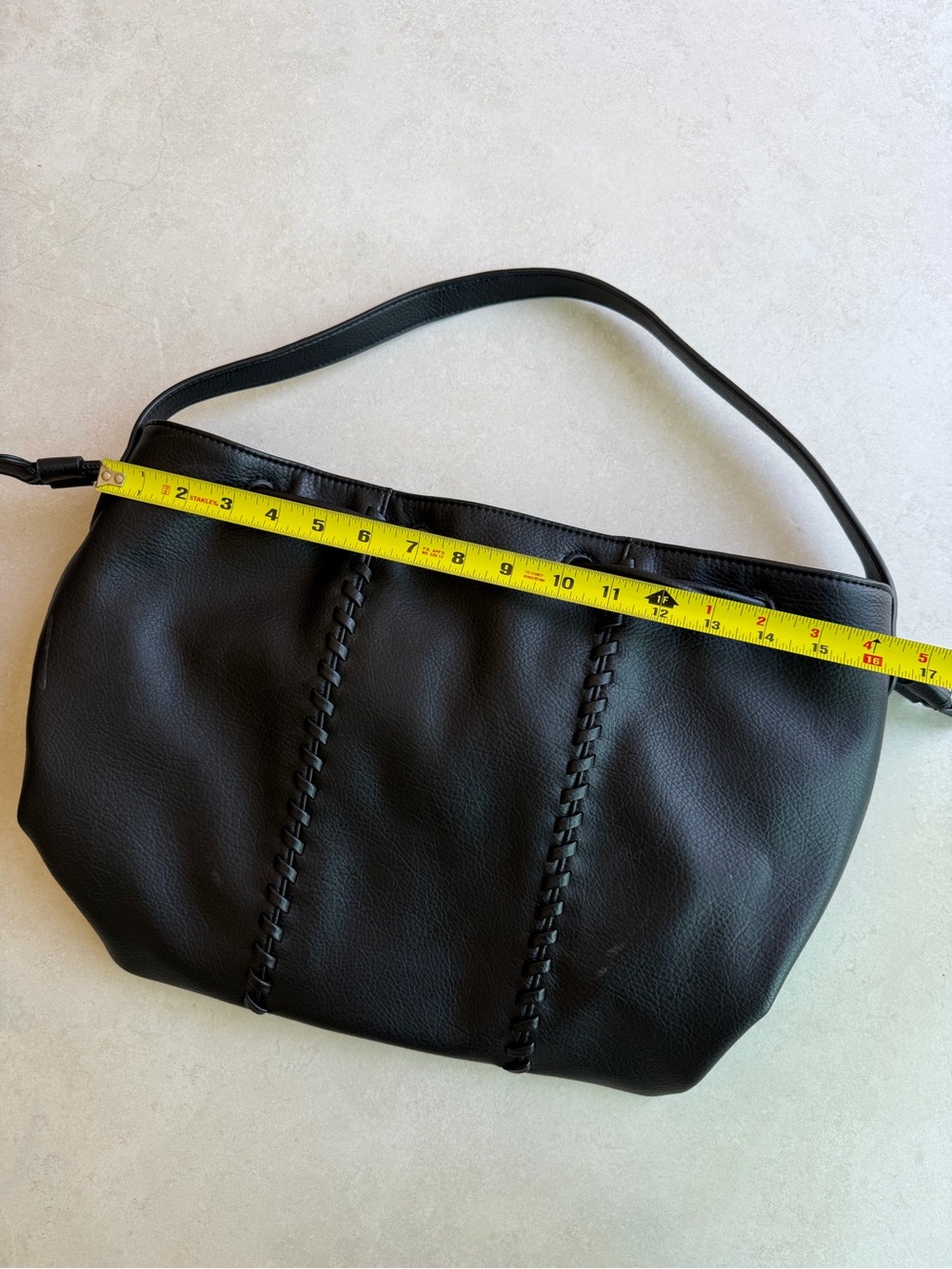 Style & co Black Women's Shoulder Bag - bucket style